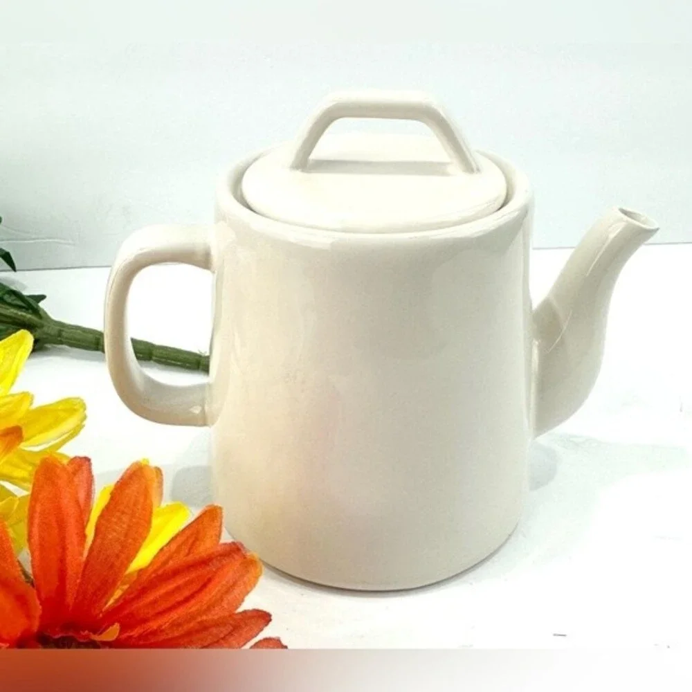 Rae Dunn Artisan Collection By Magenta Tea Pot White & Black